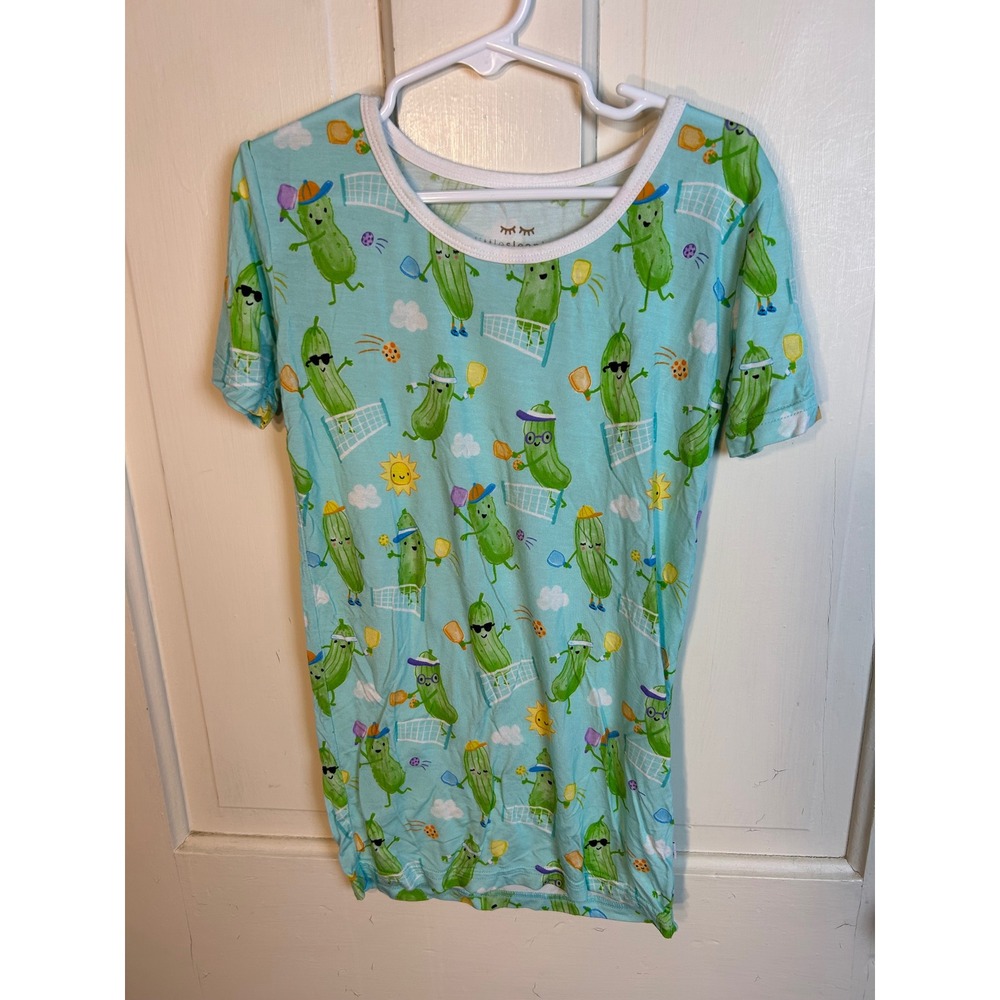 Little Sleepies Pickleball Bamboo Viscose Pajama Short Set Kids 9/10